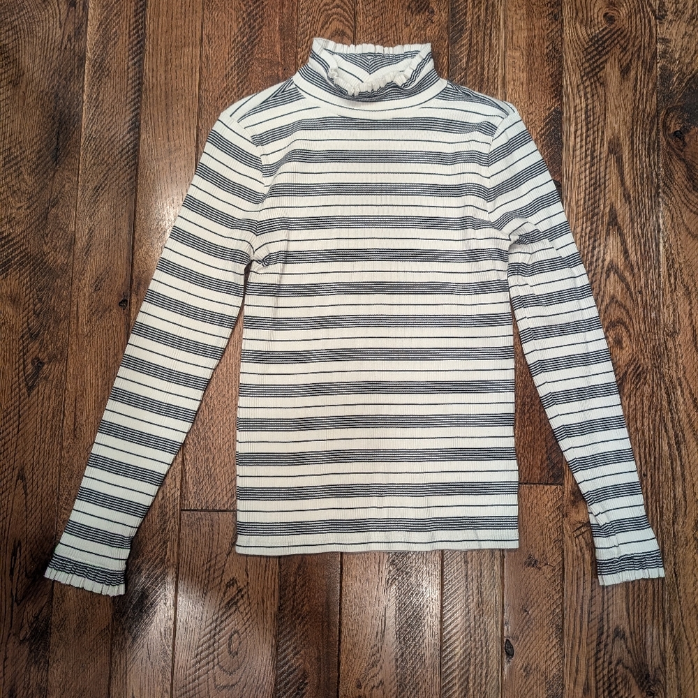 J. Crew black and white turtleneck size M